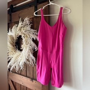 Bright pink lululemon jumpsuit